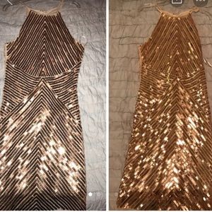 Shiny gold homecoming/special event dress